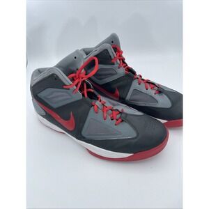 Nike Zoom Born Ready Mens Size 13‎ Gray Black Red Basketball Shoes Sneakers